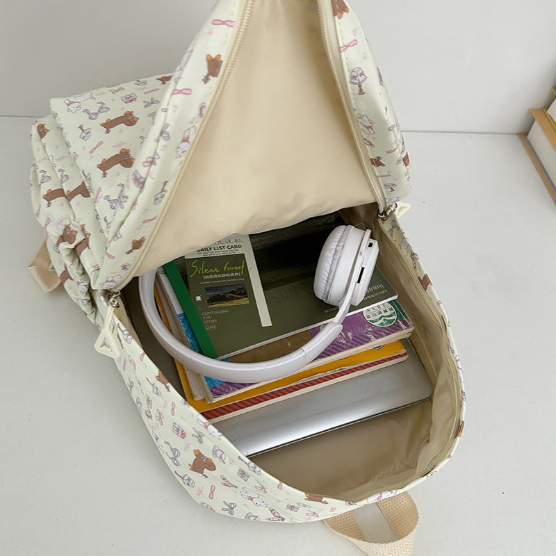 New schoolbag female junior high school student backpack cartoon student large capacity Japanese backpack junior high school student backpack