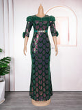 fashionnew arrivalsequin mermaid skirt christmas party dress african women's clothing  plus sizedress