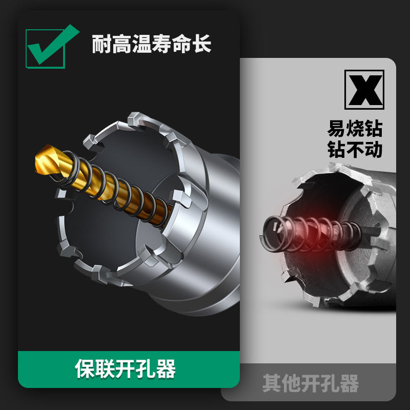 Stainless steel alloy hole opener, fast drilling metal opening handy gadget, woodworking iron sheet punching, steel plate reaming drill bit