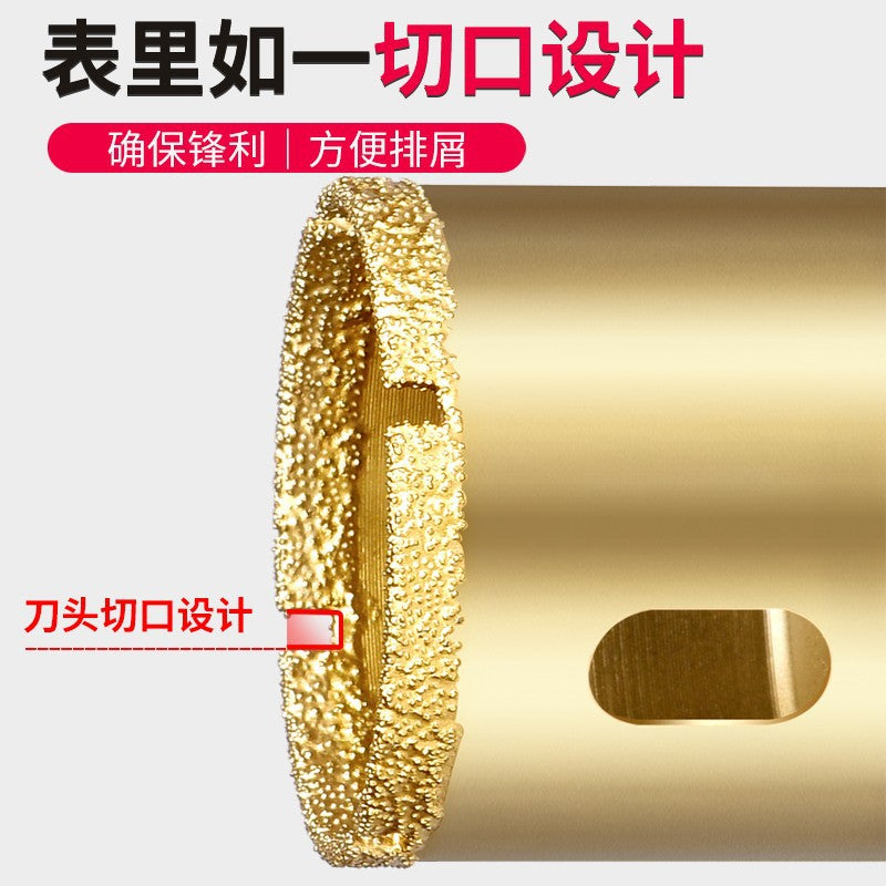 Brazing angle grinder hole opener marble stone glass ceramic tile drill bit pebble granite drilling drill