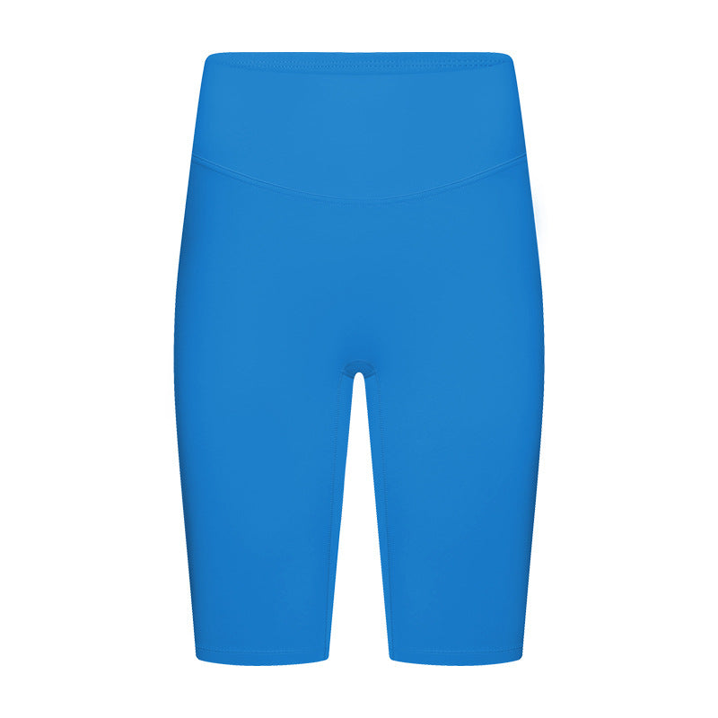 Evrlue seamless anti-roll tummy control butt lifting yoga leggings - stretchy, skin-friendly, women's active 5-inch shorts dk388