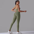 new arrivalhigh waist hip lift seamless yoga clothes sexy sling beautiful back sports bra suit running fitness clothes