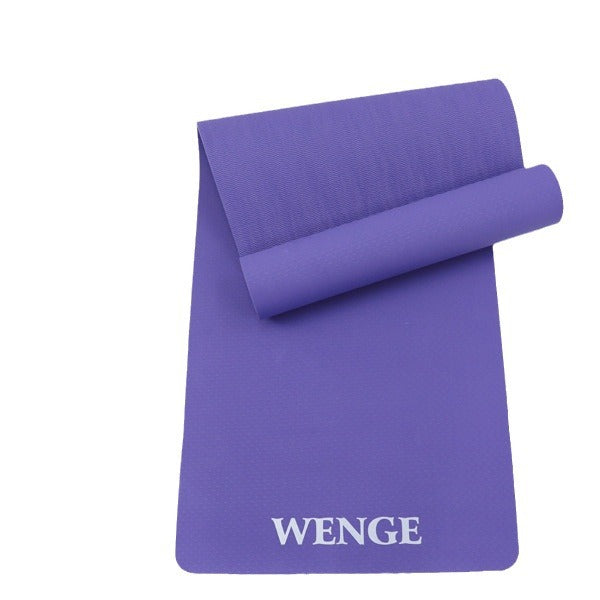 Tpe two-tone yoga mat - silent, non-slip, extra thick & wide - wholesale direct from manufacturer - sound dampening & shock absorbing - perfect for exercise, fitness, and jump rope
