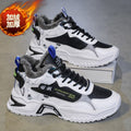 2025 winter new high-top men's shoes korean style trendy casual sports fleece-lined cotton shoes trendy sneakers dad shoes fashion sneakers