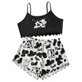 women's pajamas summernew arrival sling off-shoulder home cute printed pajamas home wear night wear