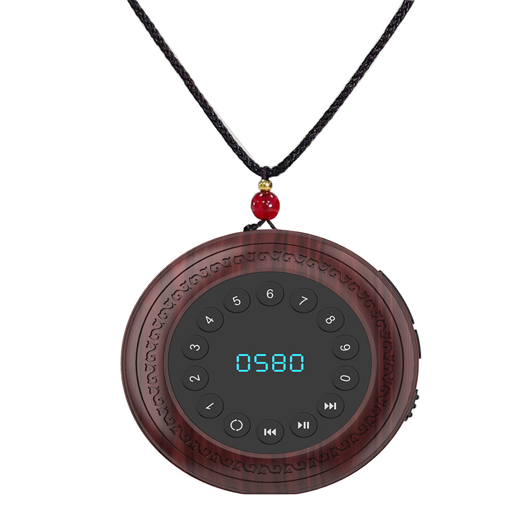 Retro neckband music player - mini, portable, wireless, card-insertable, perfect for relaxing music and gifting to seniors