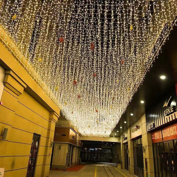 LED ice strip light curtain light gypsy waterproof low voltage waterfall light shopping mall wedding festival outdoor decoration lights