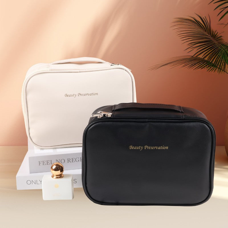 Split the cosmetic bag at will, portable women's new partition, large-capacity cosmetic storage bag, travel toilet bag, waterproof.