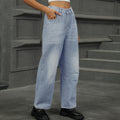 Wishfashion cross-border export women's clothing  independent station new washed loose harem jeans nine-point pants