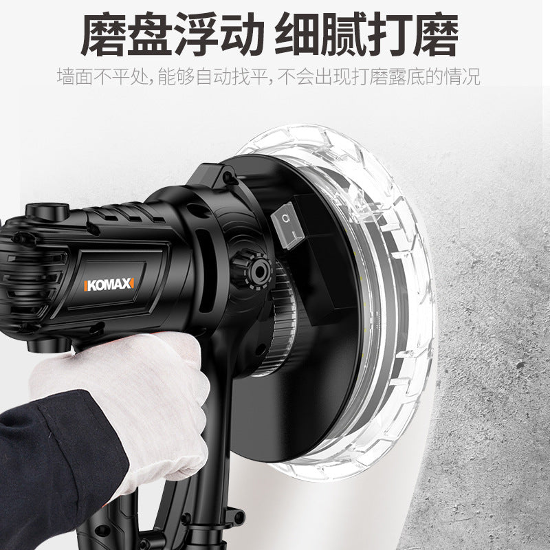 High-power wall sander with dust collection, wall putty sanding machine, electric ultra-light sanding machine
