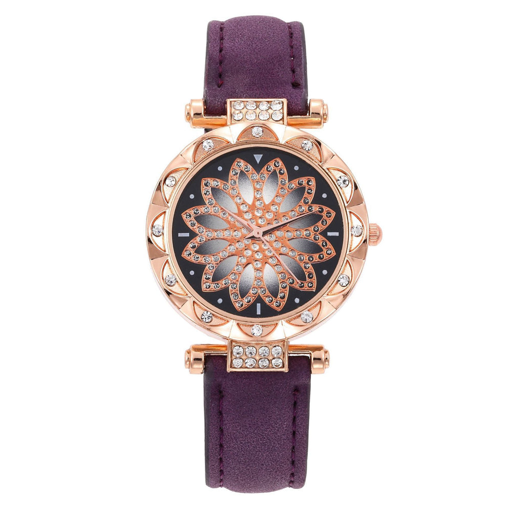 Wholesale watches from the manufacturer, women's watches, diamond-encrusted women's watches, casual frosted leather strap quartz watches, women's watches⌚kids