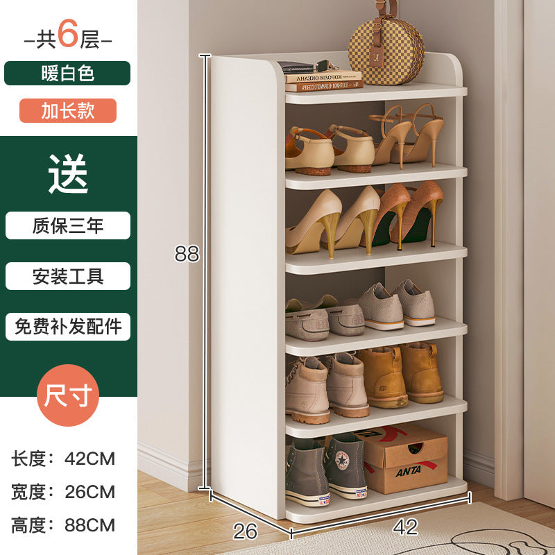 Shoe rack home door multi-layer small narrow simple storage artifact space saving 2025 new storage shoe cabinet