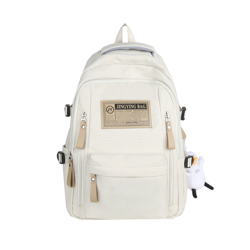 Cross-border wholesale large-capacity leisure backpack versatile burden reduction schoolbag outdoor handbag portable high school backpack