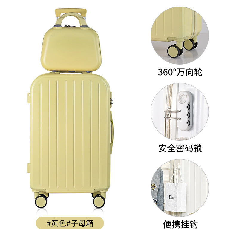 New multi-functional ins rechargeable suitcase universal wheel men's and women's password case boarding backpack chassis suitcase