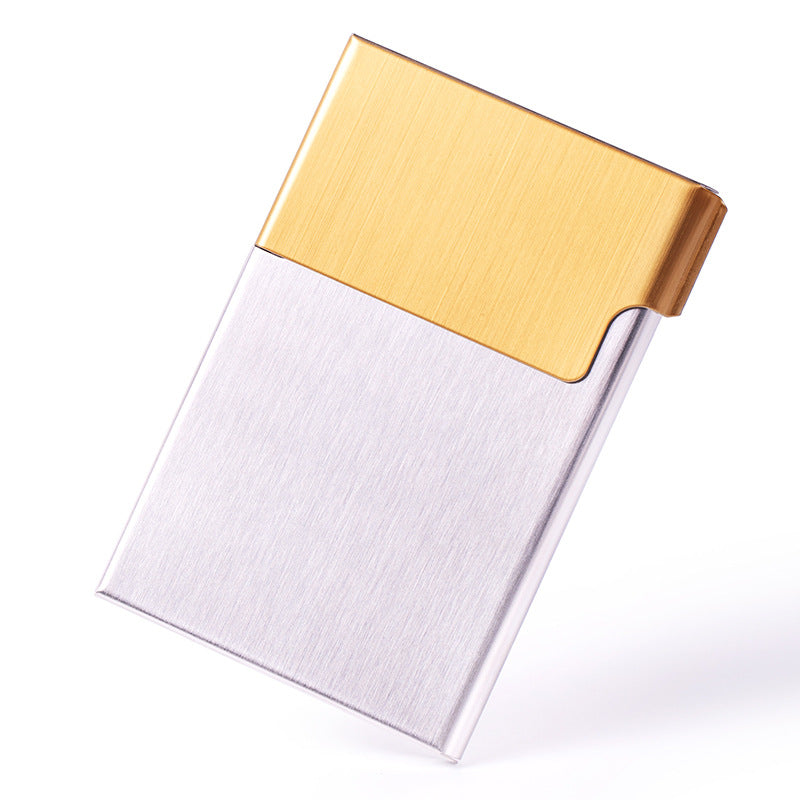 medium cigarette box, business card box, magnetic buckle flip cover, thick cigarette box, men's simple business card clip, cigarette clip, card box.