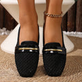 Exportplus sizecut out mesh sandals women's summernew arrival metal buckle round toe flatsflatsmary janeflats