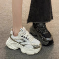 Retro student lightweight heightenedthick sole sneakers for women 2026 summer new arrival hong kong style showing small casual dad shoes