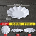 Melamine plate commercial hotel restaurant lace round plate resistant to falling cooking hot dish plate hotel creative cold dish snack plate