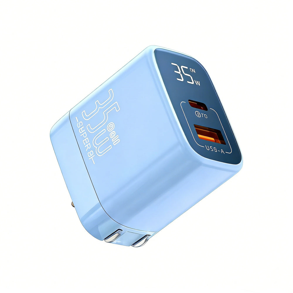 35w gan charger for apple 17, 16 fast charging adapter, dual-port charging head, pd data cable set wholesale