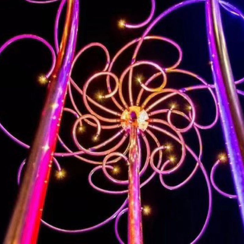 Factory direct sales non-standard flower lamp modeling landscape tree lamp, butterfly landscape tree lamp, cultural tourism landscape lamp engineering lighting