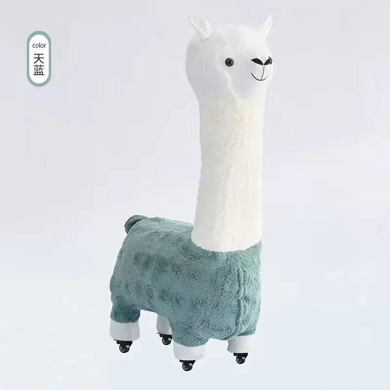 Extra large creative alpaca stool, accessible luxury animal stool, floor-standing handmade ornaments, scandinavian style shoe changing stool, festival