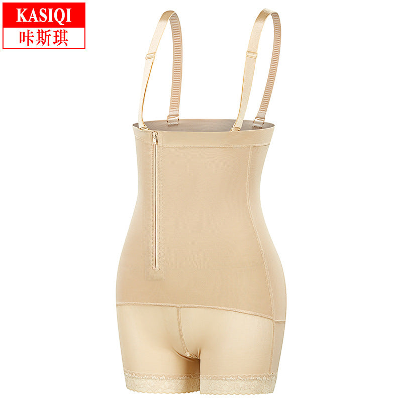 Shape wear side lift hip tightening and abdominal fat plus size body shaping jumpsuit hip tightening waist tight corset
