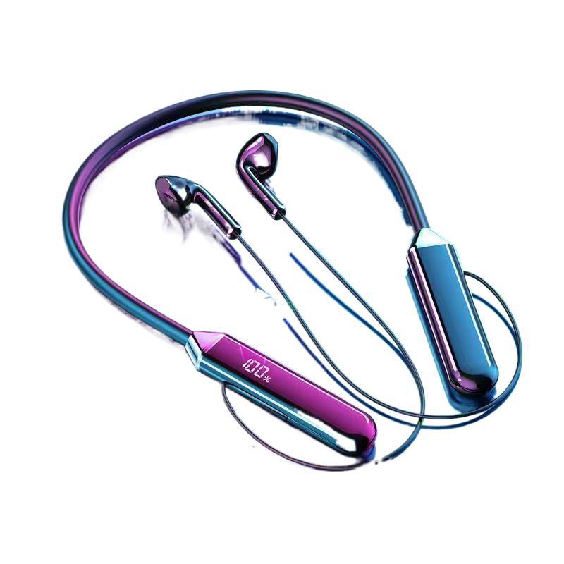 New wireless bluetooth neckband headphones - long battery life, noise cancelling, universal fit for vivo, apple, xiaomi, huawei - perfect for delivery, cycling, and sports