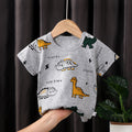 Kids' short-sleeve pure cotton summer new arrivals : boys' t-shirts, baby cartoon girls' short-sleeve korean style tops, children's clothing
