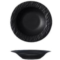 Western-style ceramic dinner plate, pasta, western food, soup plate, frosted stone pattern, black and white hotel french plate, tableware, dinner plate