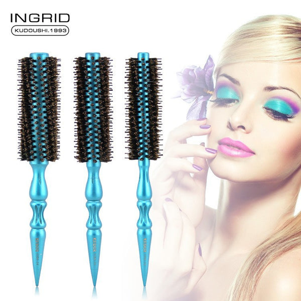 Hair Tools Curling Comb Straight Hair Blowing Comb High Temperature Resistant Hair Comb Cylinder Comb Roller Comb Anti-Static Roll Comb