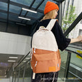 Schoolbag for junior high school students, college students, backpack, urban casual trendy bag, business trip, large capacity, wear-resistant and dirt-resistant backpack