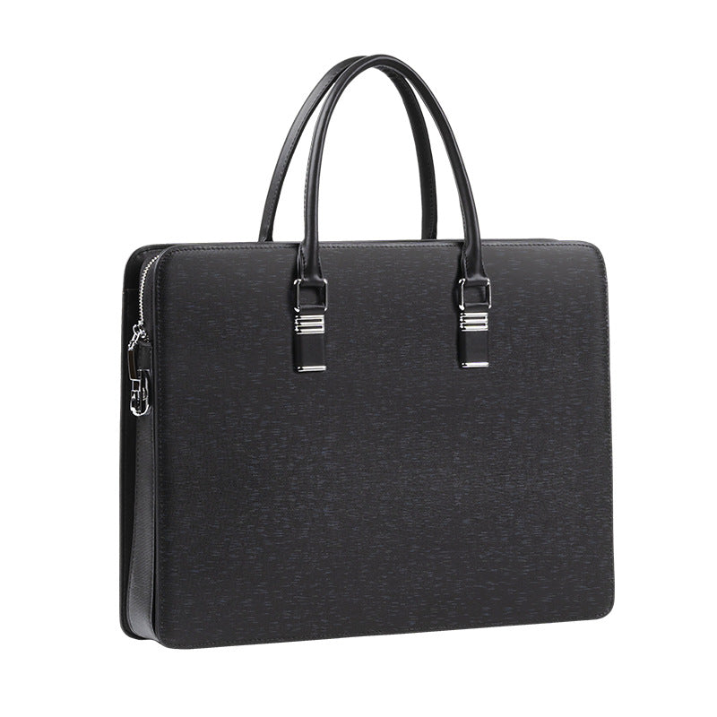 New handbag men's leather anti-theft combination lock men's computer briefcase multi-functional cowhide business men's bag