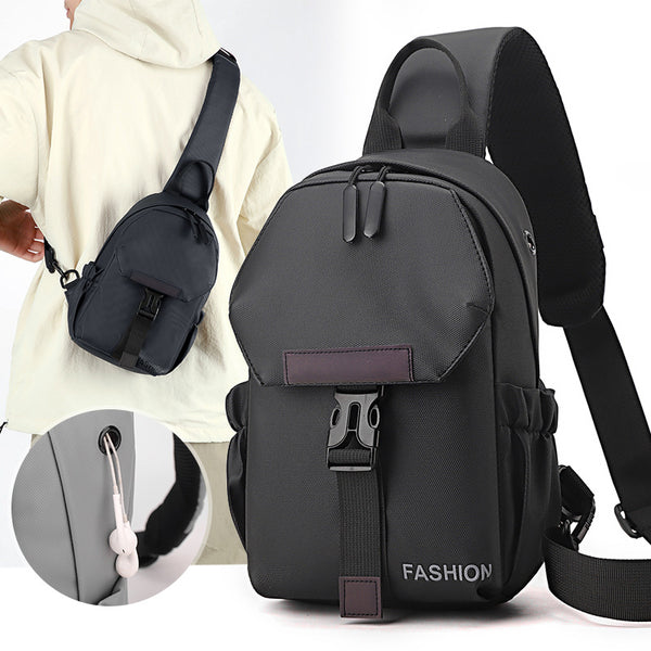 Wholesale Men's Oblique Span Breast Bag Leisure Travel Trend Shoulder Bag Large Capacity Business Men's Backpack Waterproof Backpack