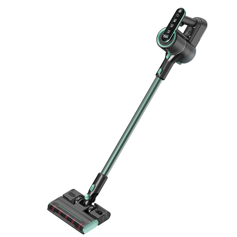 wireless long-handle rolling brush vacuum cleaner - all-in-one sweeping, vacuuming, and mopping machine for home use on carpets and floors - 24v high-suction handheld vacuum cleaner