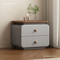 Bedside cabinet cream casualfor homemodern new bedroom leather storage bedside table installation normcore bedside table