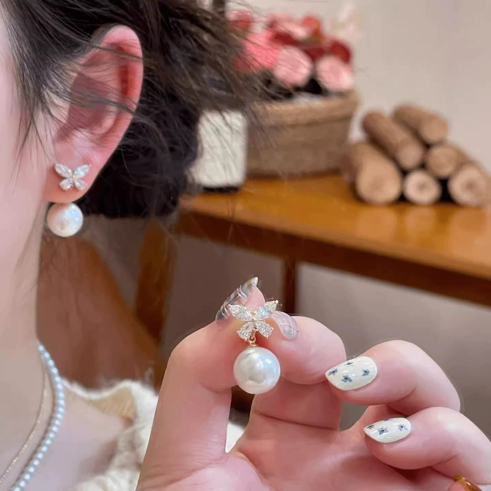 Tiktok viral: ultra-sparkling zircon earrings - women's luxury, unique, high-end hoop earrings. chic, sweet & edgy, influencer-approved, exquisite clip-on earrings