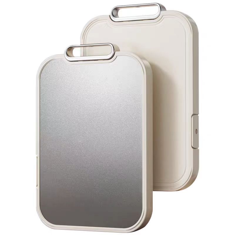 Pure titanium cutting board for home antibacterial and mildew-proof food grade double-sided fruit chopping board kitchen special chopping board knife version sticky board