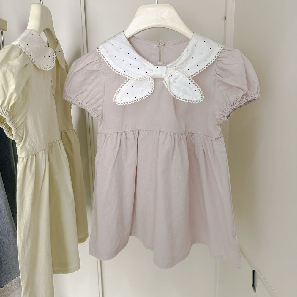 [summer clothing big sale free shipping] girls' baby shirt summer  k-style forest style baby girls' fashionable shirt short sleeves