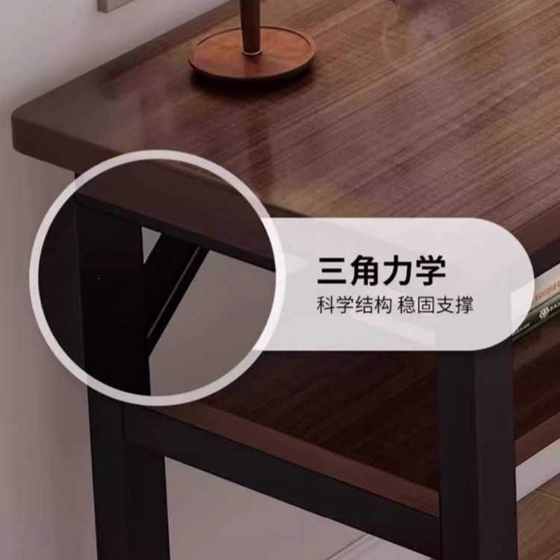 Double long desk student for home bedroom study writing desk rental house wall-mounted rectangular office computer desk