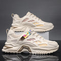 Winter men's breathable shoes 2025 new youth casual versatile sports running mesh anti-odor height increasing dad shoes