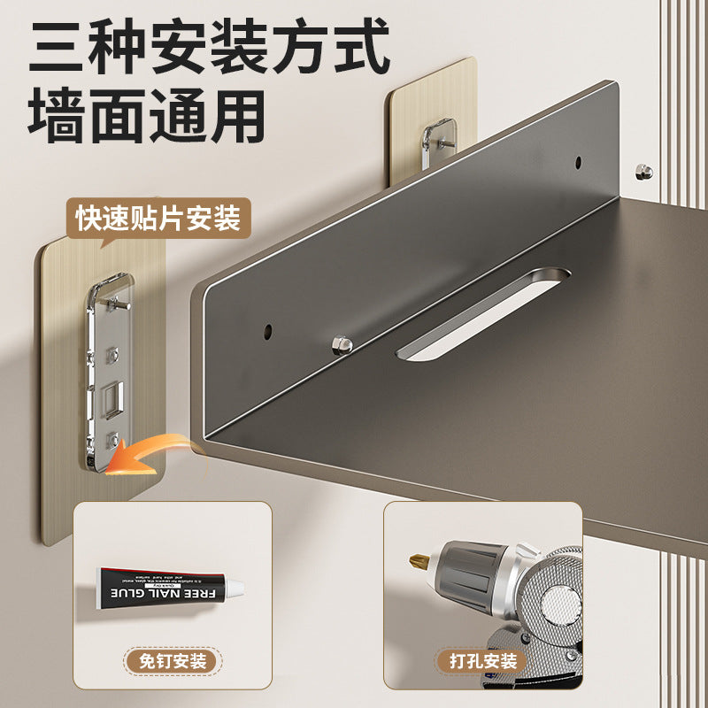 Router rack No punching, wall-mounted TV set-top box wifi bracket, wall-mounted rack storage box