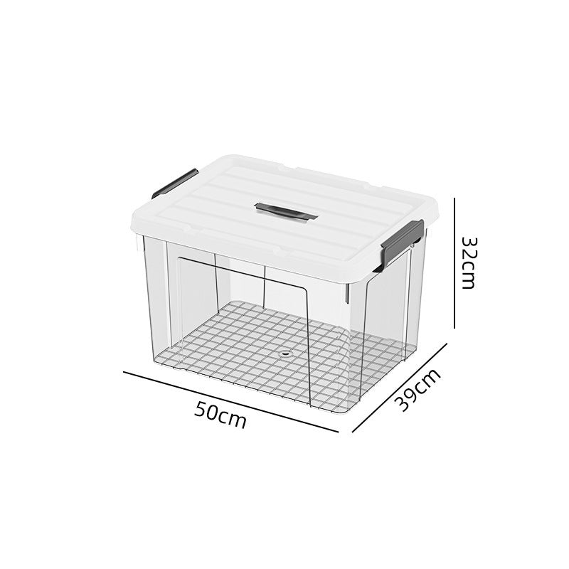 Plastic storage box, quilt storage box, toy sorting box, portable transparent books, clothes sorting storage box