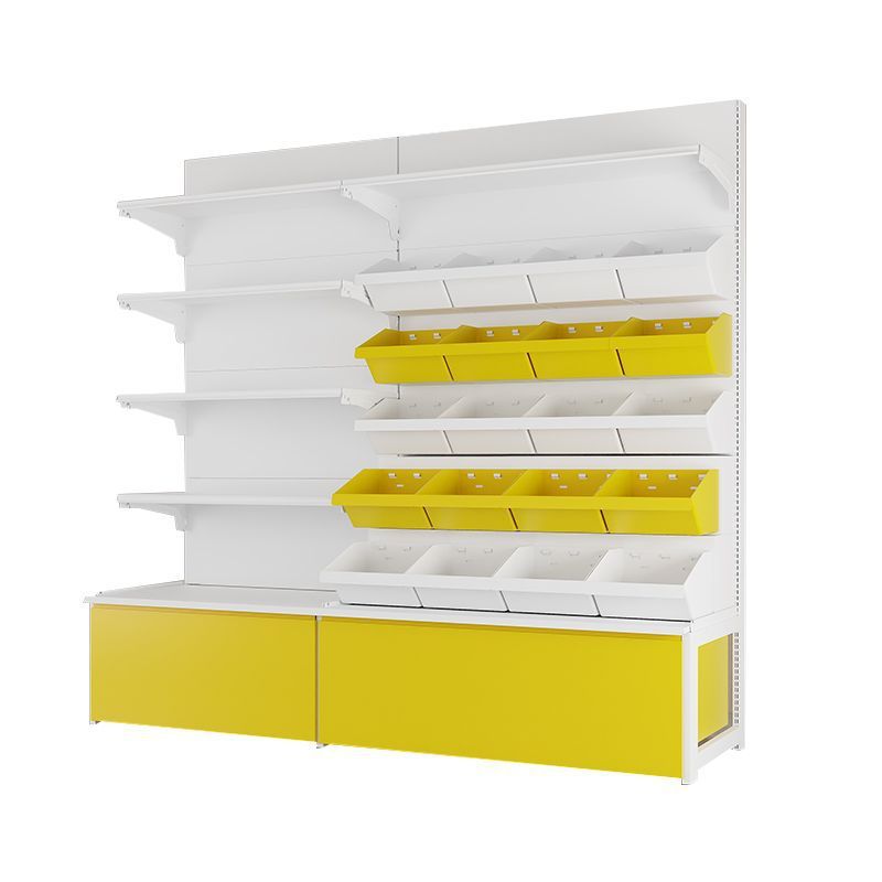 New Internet celebrity snacks, supermarket shelves, small food display racks, bulk bucket boxes, multi-layer shelves