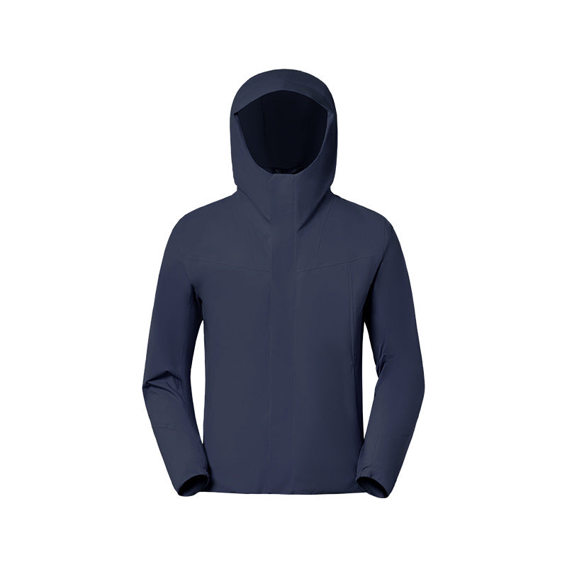 Influencer-approved windproof, waterproof, and stain-resistant hooded jacket with fleece lining - outdoor hiking apparel daw011