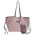 Pink leopard print niche shoulder bag - 2025 autumn new trendy versatile crossbody bag - european and american style large capacity tote bag