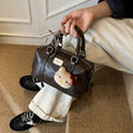 classy printing bag women's 2025 fall and winter new arrival super popular satchel bag accessible luxury niche style shoulder crossbody bag