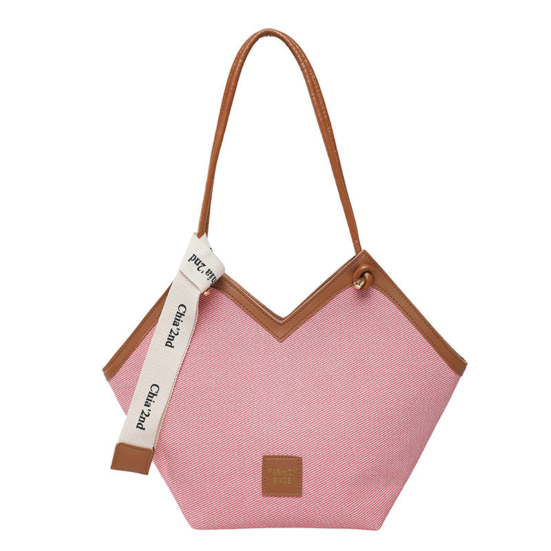 Retro fashion tote bag women's 2025 new commuting large-capacity shoulder bag trendy casual underarm women's bag