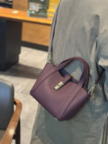 First-layer cowhide 2025new arrival vegetable basket bag large capacity bucket bag tote bag shoulder hand-carry cross-body bag for women