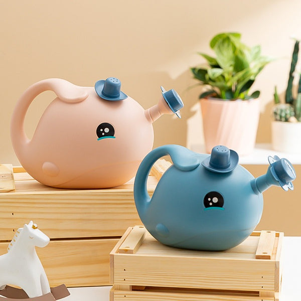 Children's special cute cartoon home gardening tools elephant whale shape watering pot watering can watering kettle sprinkling water