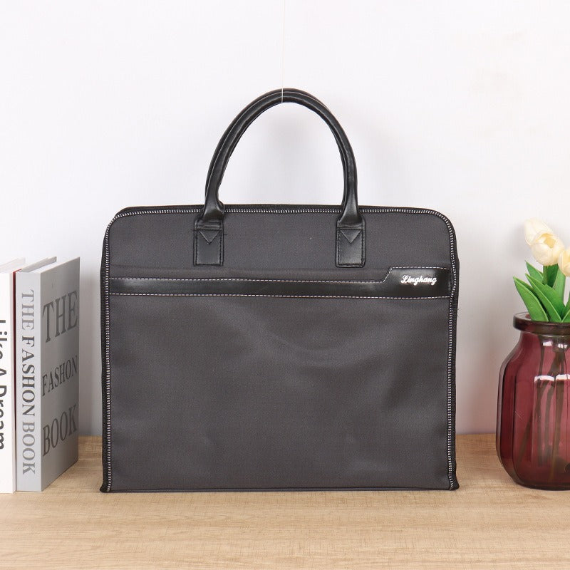 Oxford cloth handheld document bag a4 briefcase pilot handheld briefcase thickened waterproof conference bag information bag
